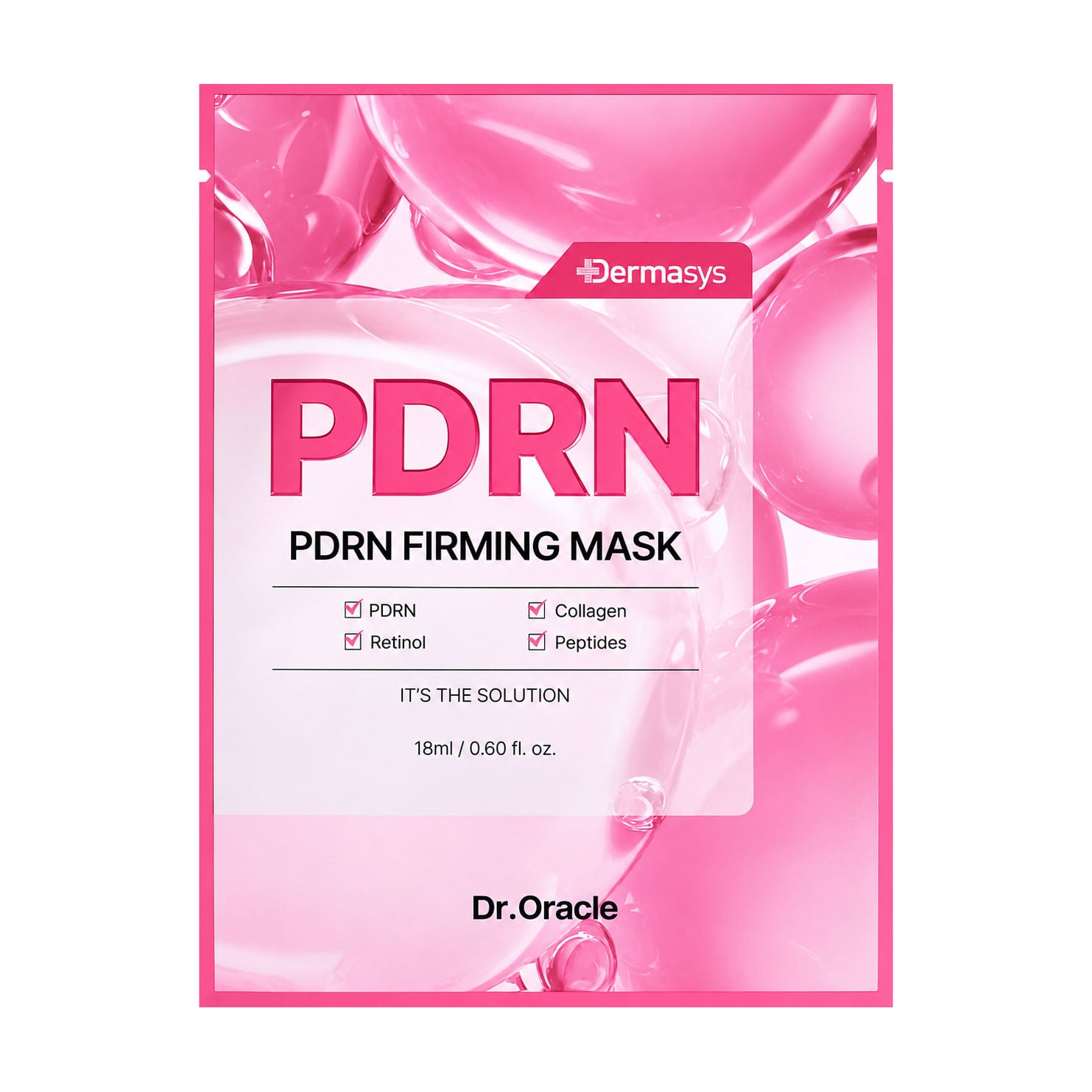 Тканинна зміцнювальна маска для обличчя Dr. Oracle Dermasys PDRN Firming Mask для пружності шкіри, 18 мл